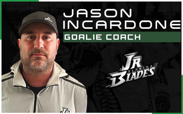 The Florida Jr Everblades names Jason as Goalie coach
